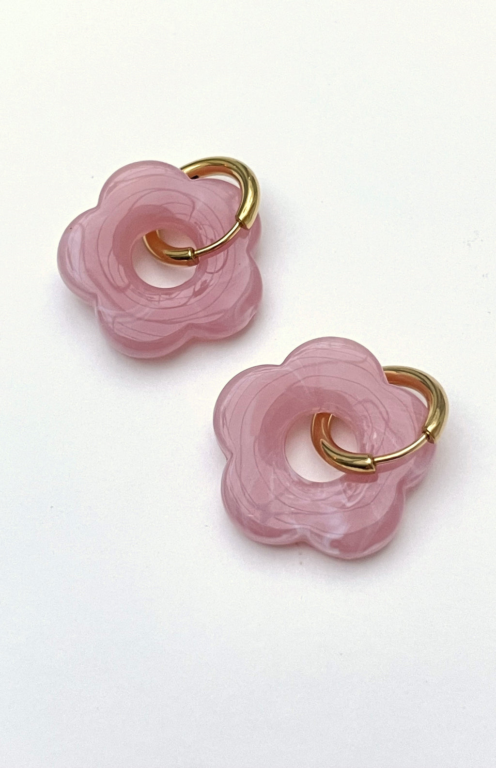 DAISY CHARM HOOPS - SLEEPER HOOPS
