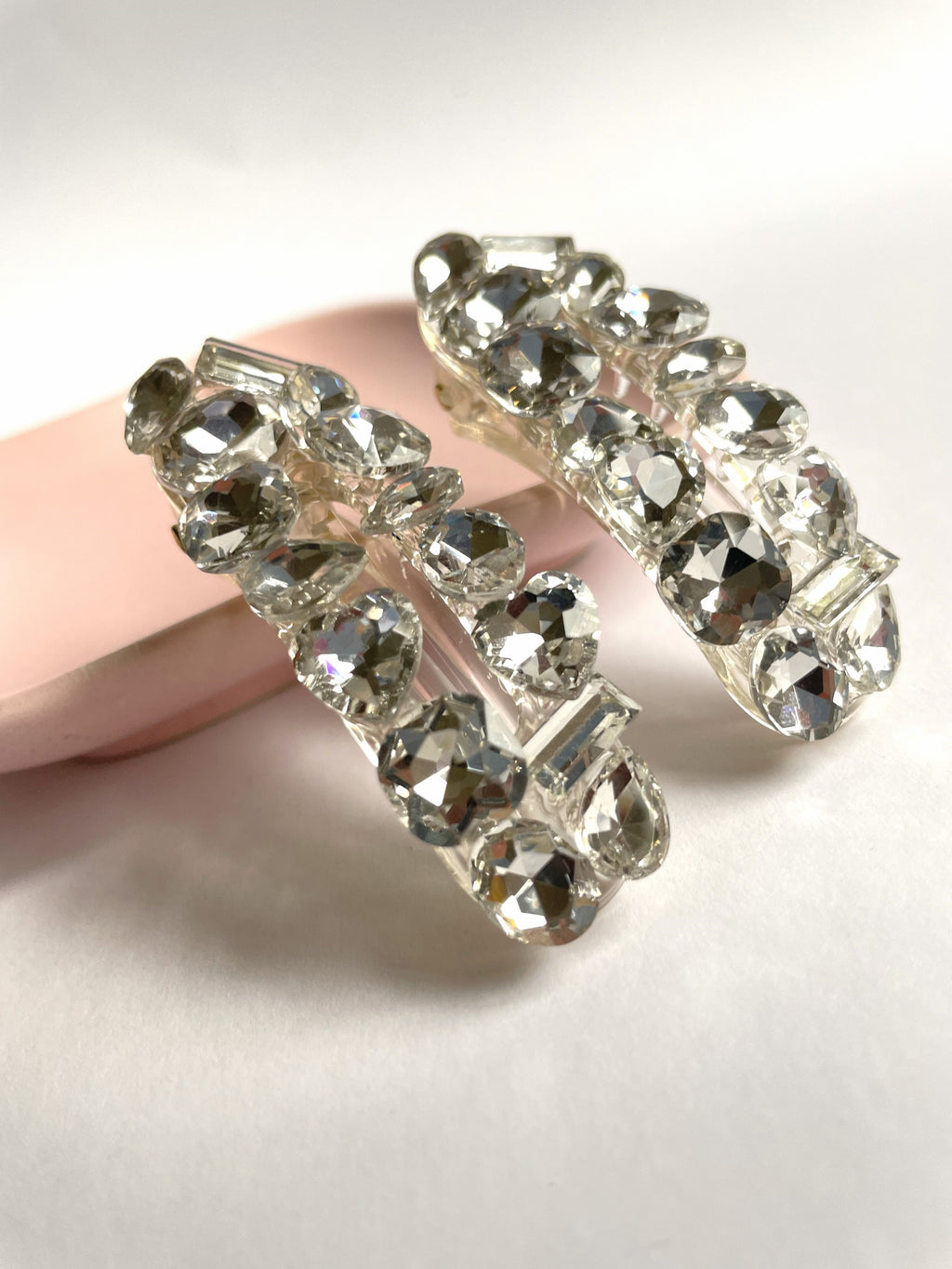 CHUNKY RHINESTONE SNAP CLIPS