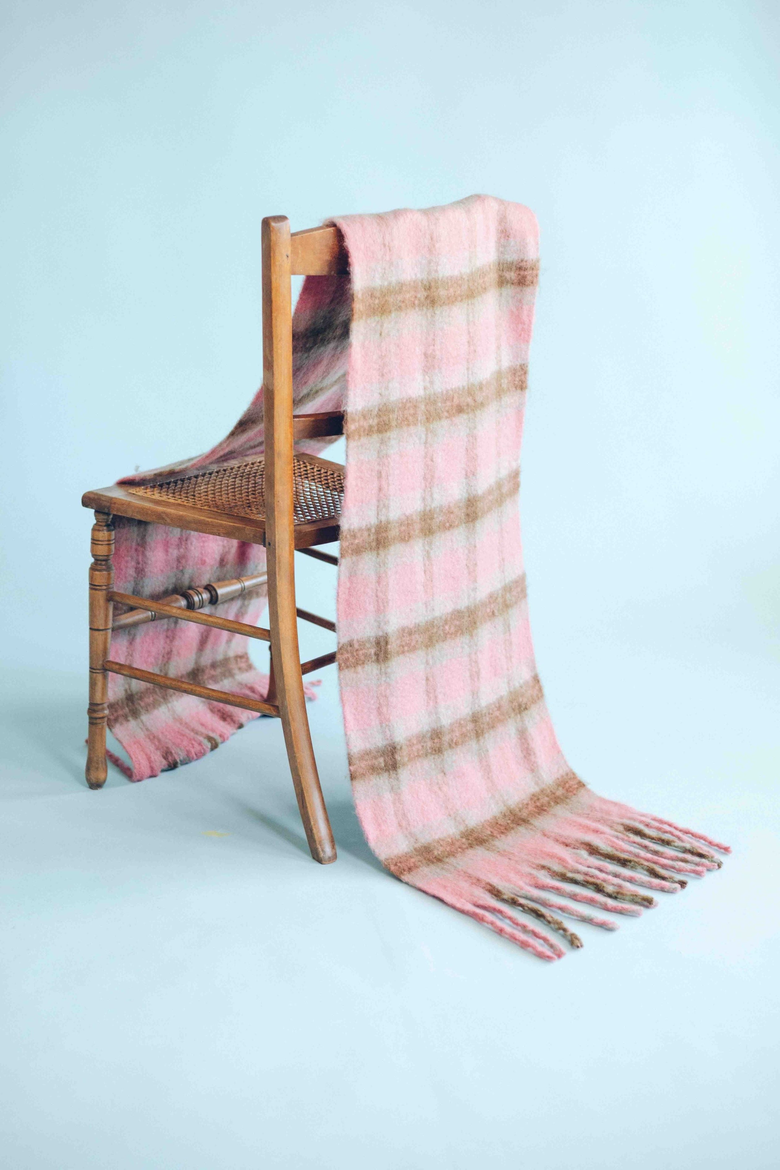 PLUSH PLAID SCARF