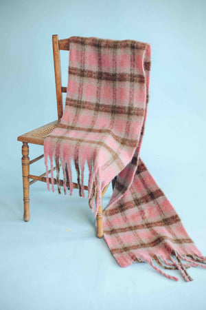PLUSH PLAID SCARF