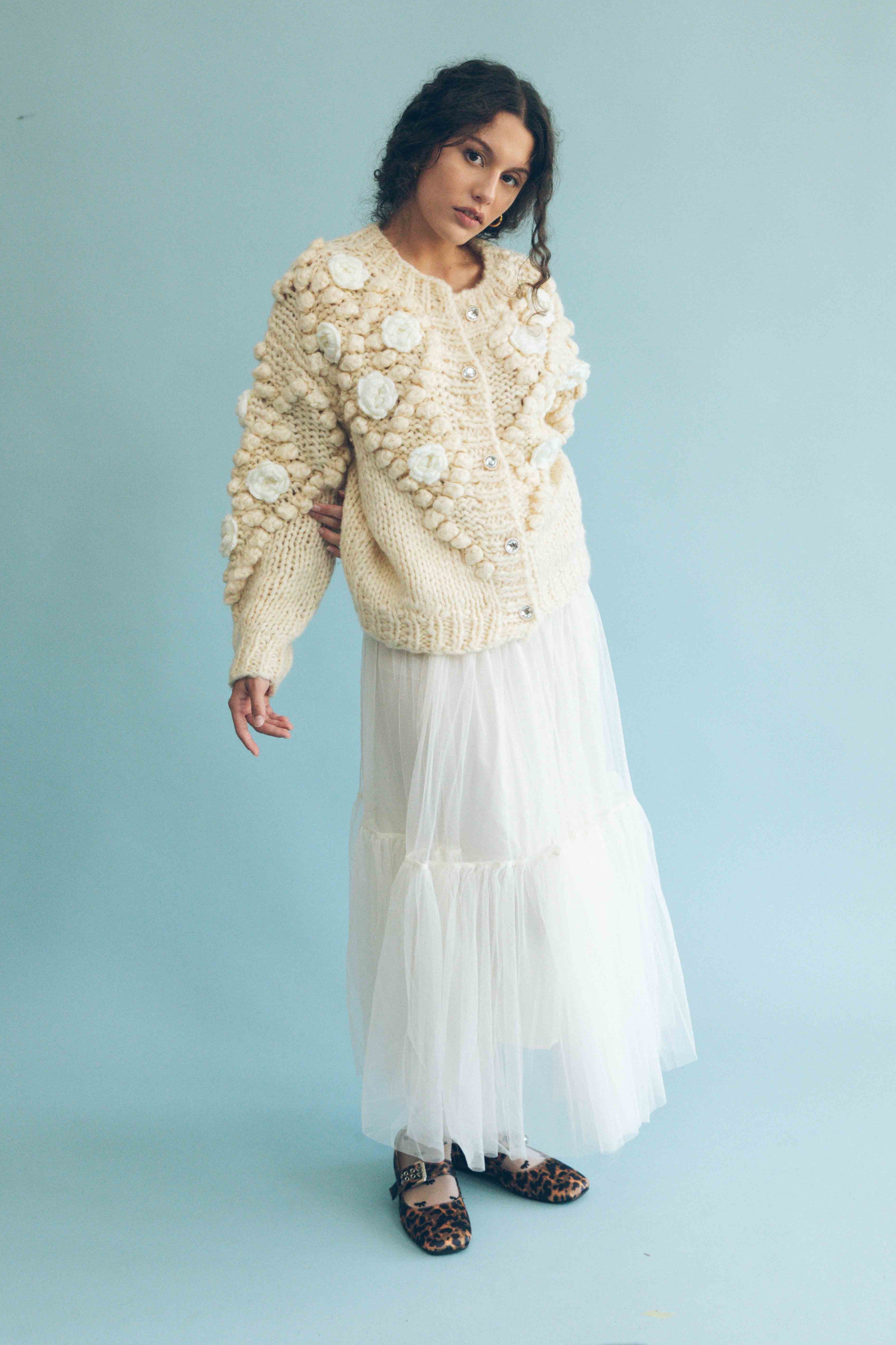 MIA TULLE SKIRT - MILK