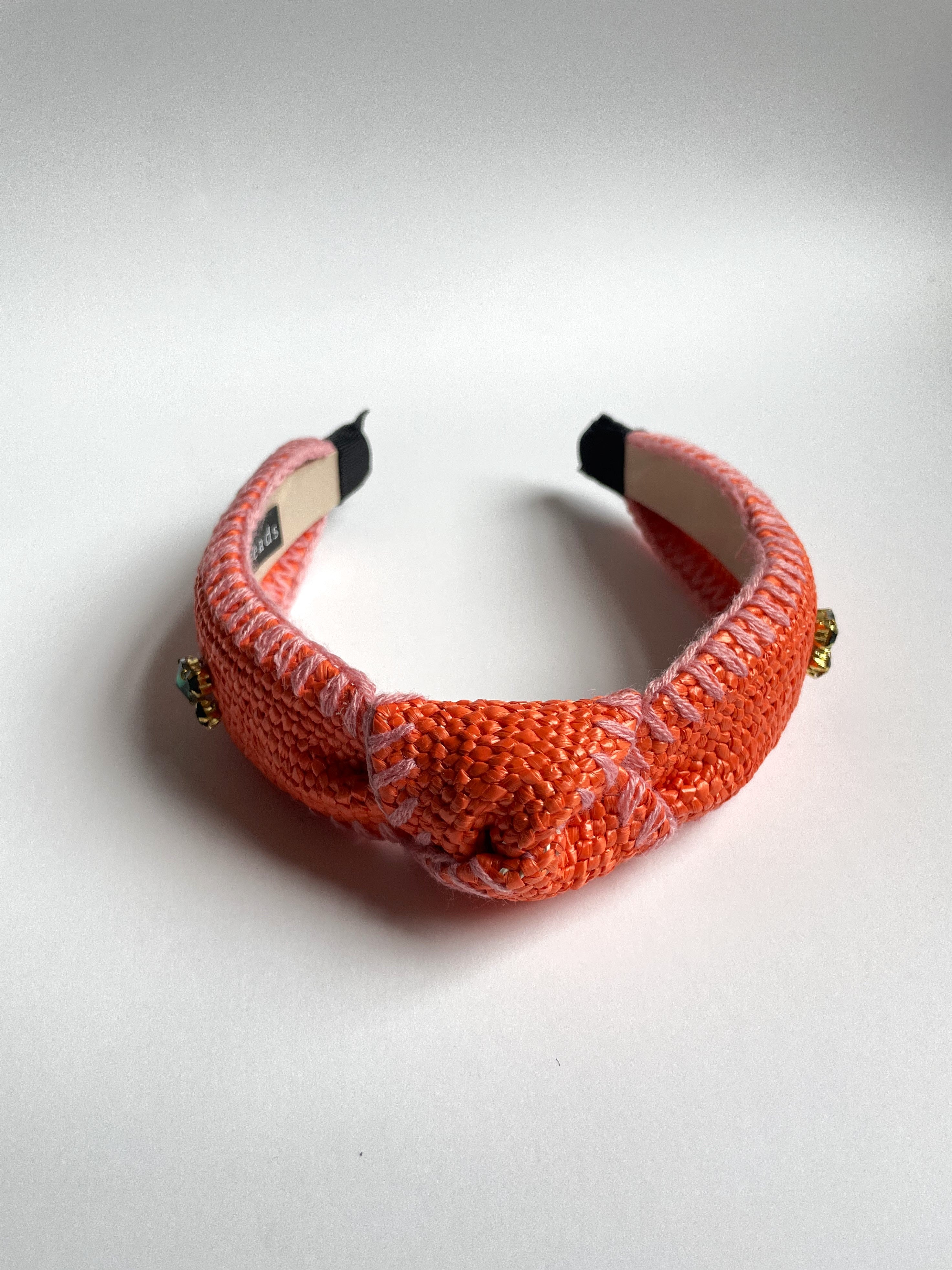 EMBELLISHED RAFFIA KNOT BANDS