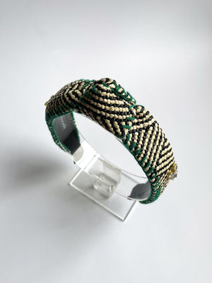 EMBELLISHED RAFFIA KNOT BANDS