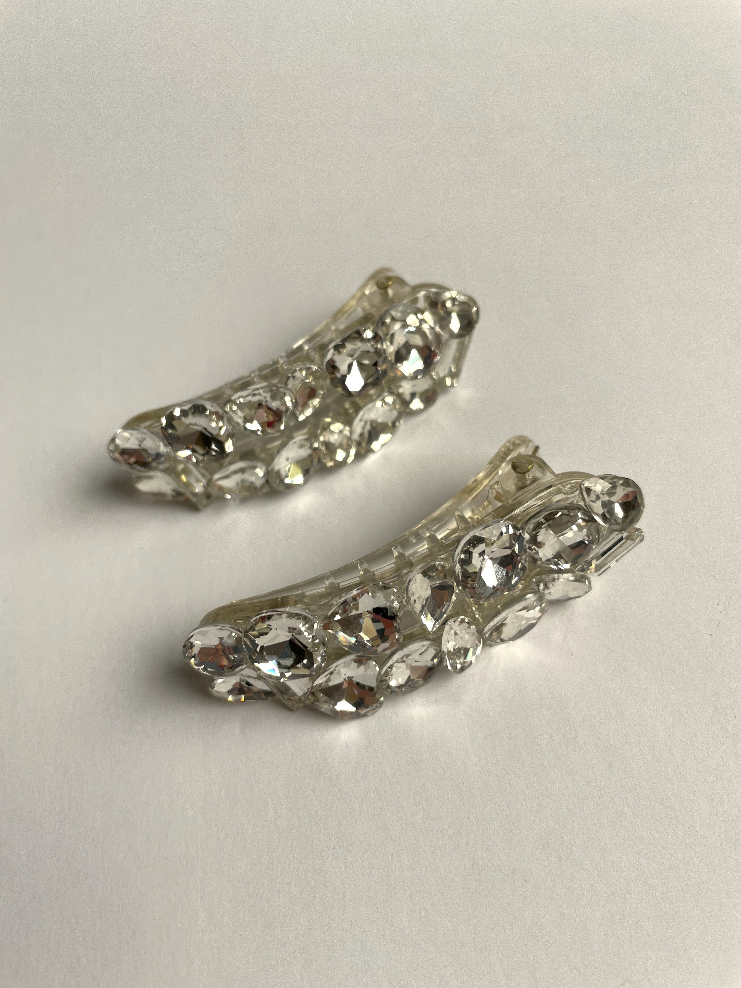 CHUNKY RHINESTONE SNAP CLIPS