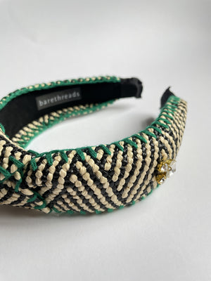 EMBELLISHED RAFFIA KNOT BANDS