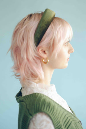 THE BRADY GOLD-PLATED CHUNKY HOOPS
