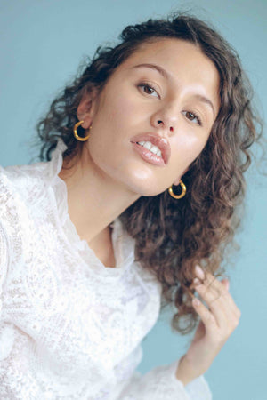 THE ELANA GOLD PLATED HOOPS