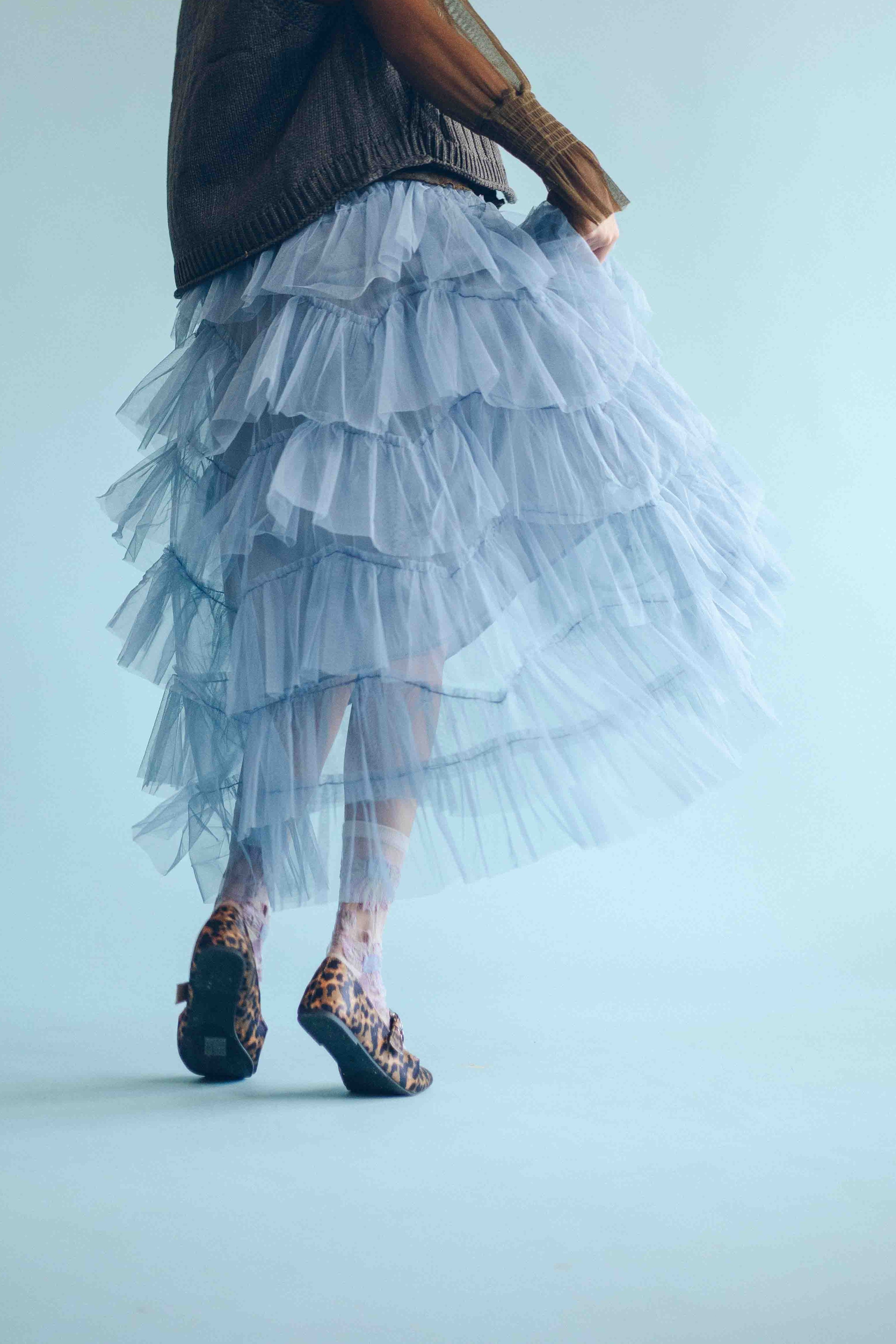 SAPPHIRE TULLE SKIRT