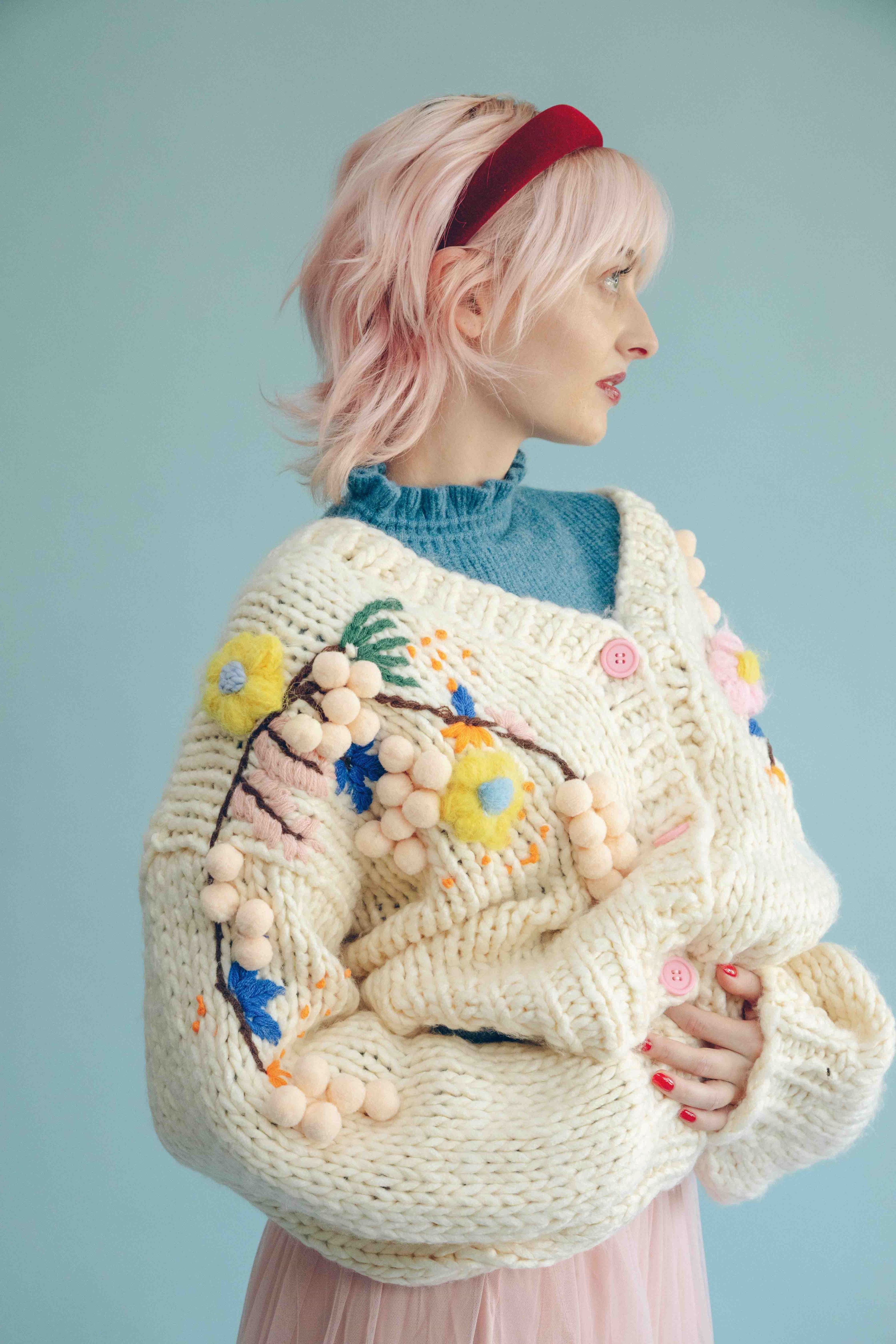 CHUNKY BLOSSOM CARDIGAN