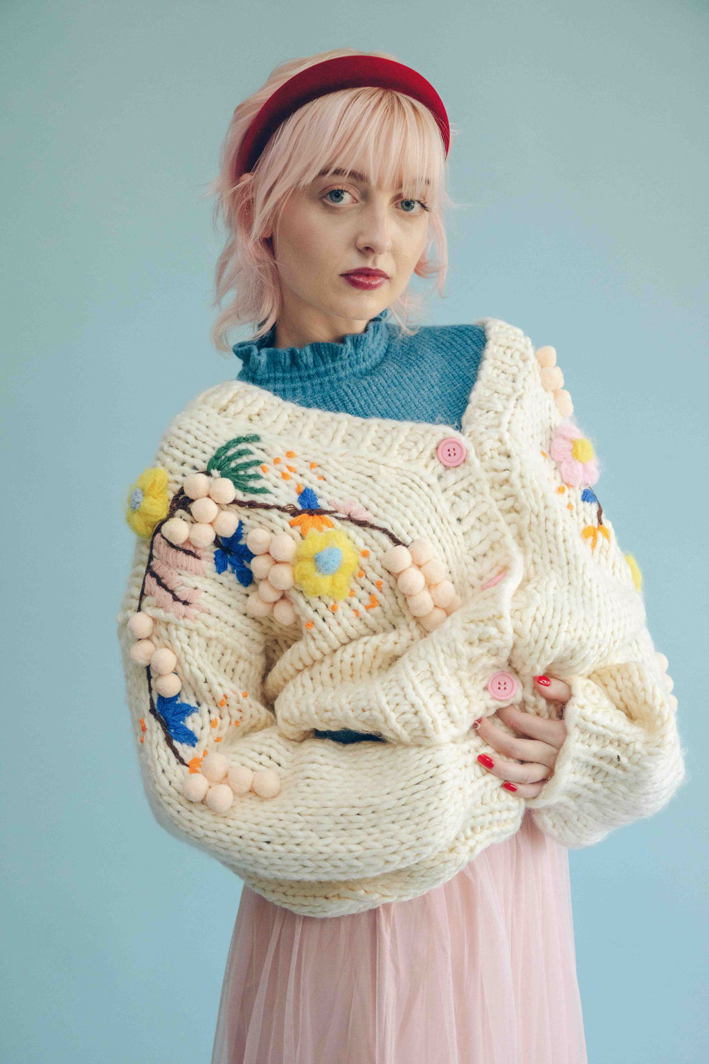 CHUNKY BLOSSOM CARDIGAN