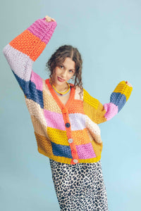 CHUNKY PATCHWORK CARDIGAN