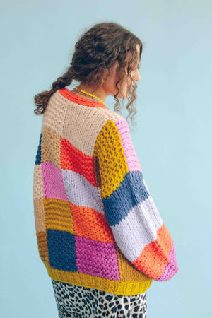 CHUNKY PATCHWORK CARDIGAN