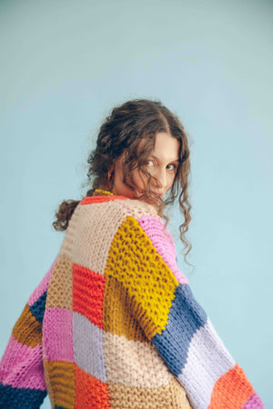 CHUNKY PATCHWORK CARDIGAN