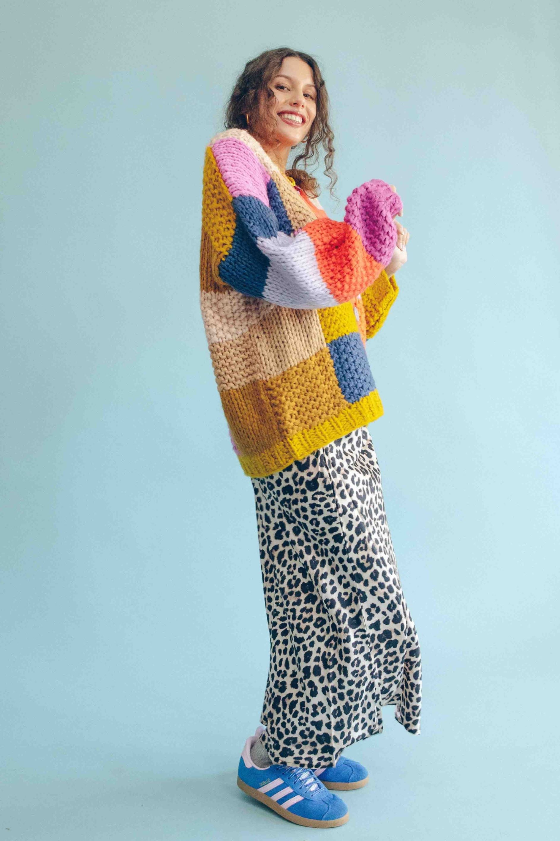 CHUNKY PATCHWORK CARDIGAN