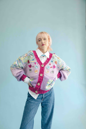 AURELIA CARDIGAN WITH 3D EMBELLISHMENT