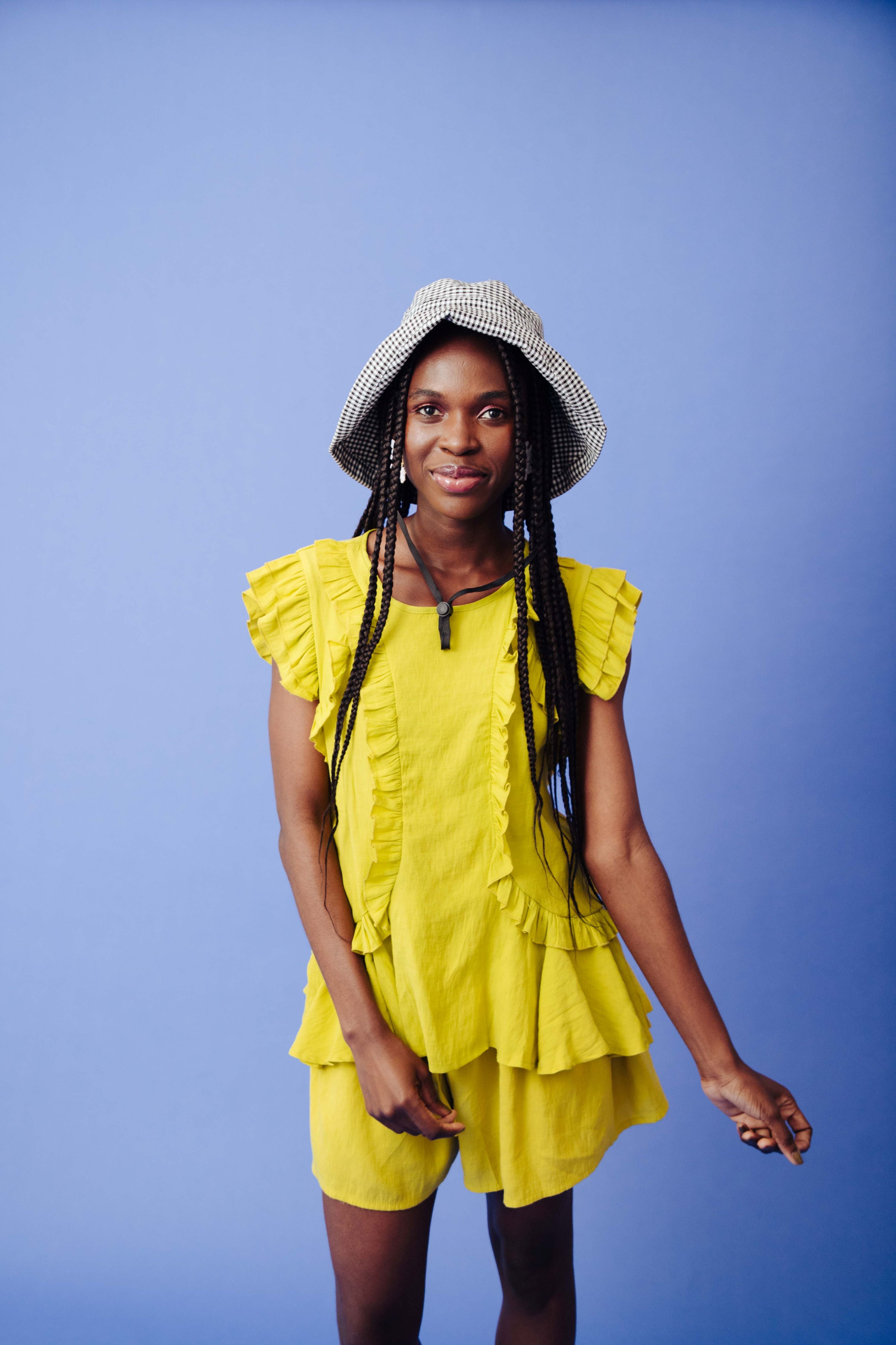 RUFFLE SHORTS SET - LEMON YELLOW