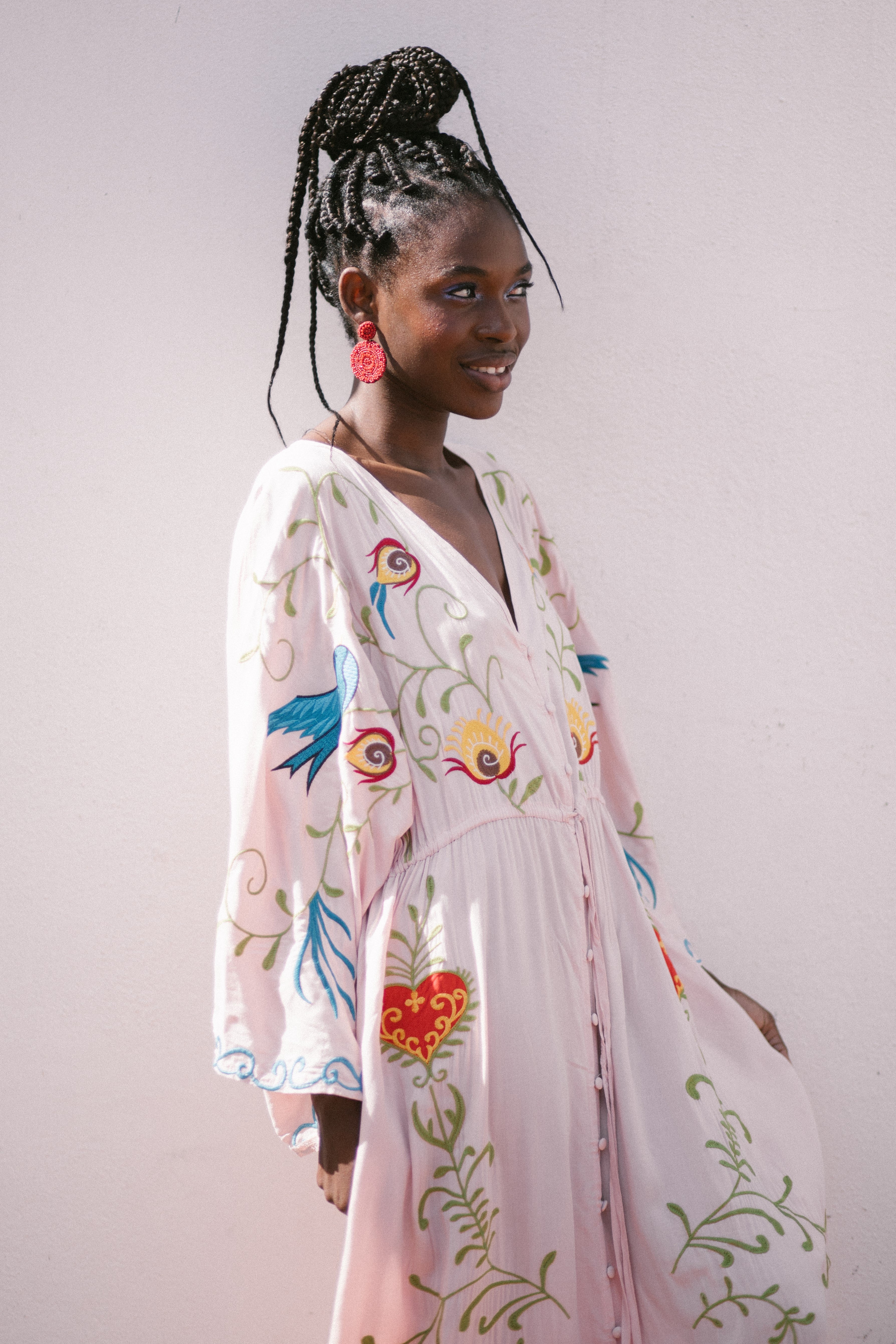 MAXI EMBROIDERED DRESS