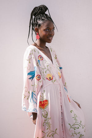 MAXI EMBROIDERED DRESS
