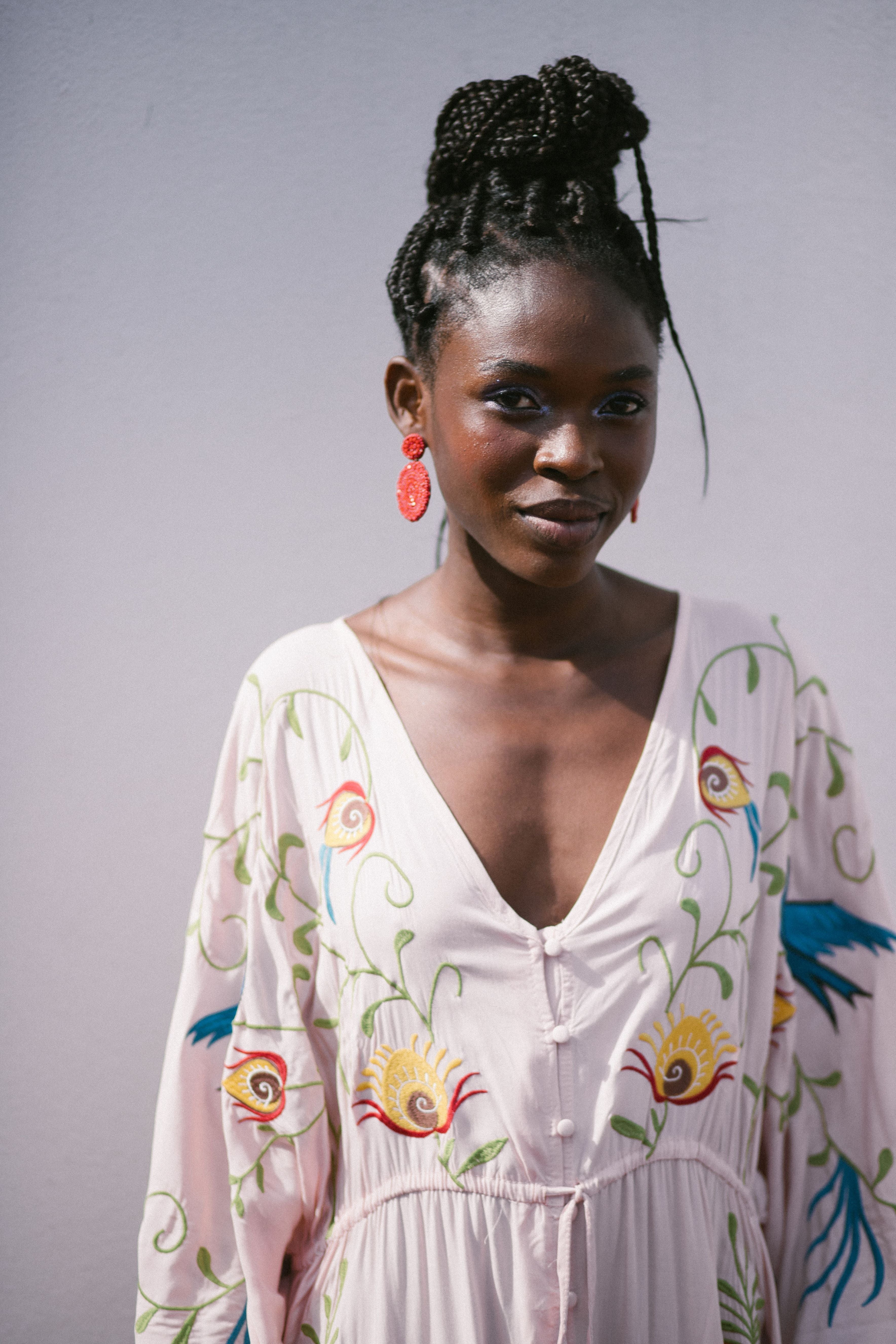 MAXI EMBROIDERED DRESS