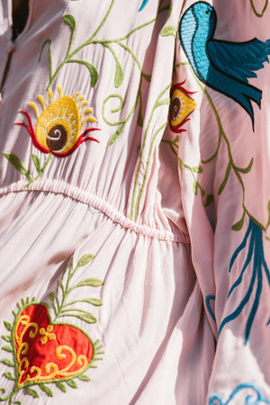 MAXI EMBROIDERED DRESS