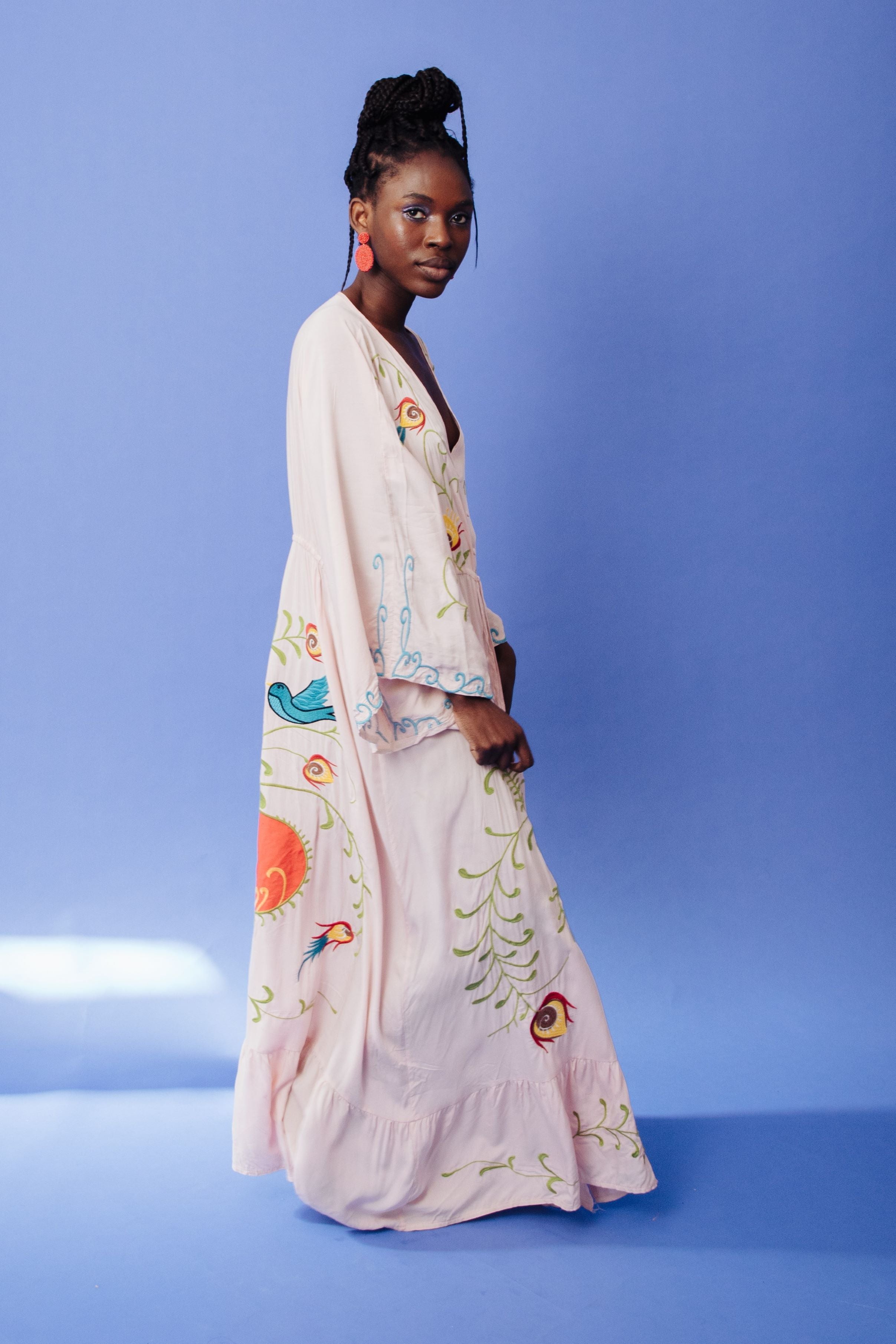 MAXI EMBROIDERED DRESS