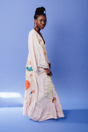 MAXI EMBROIDERED DRESS