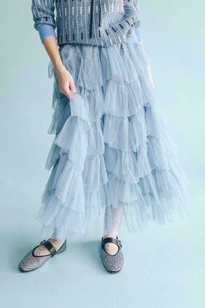 SAPPHIRE TULLE SKIRT