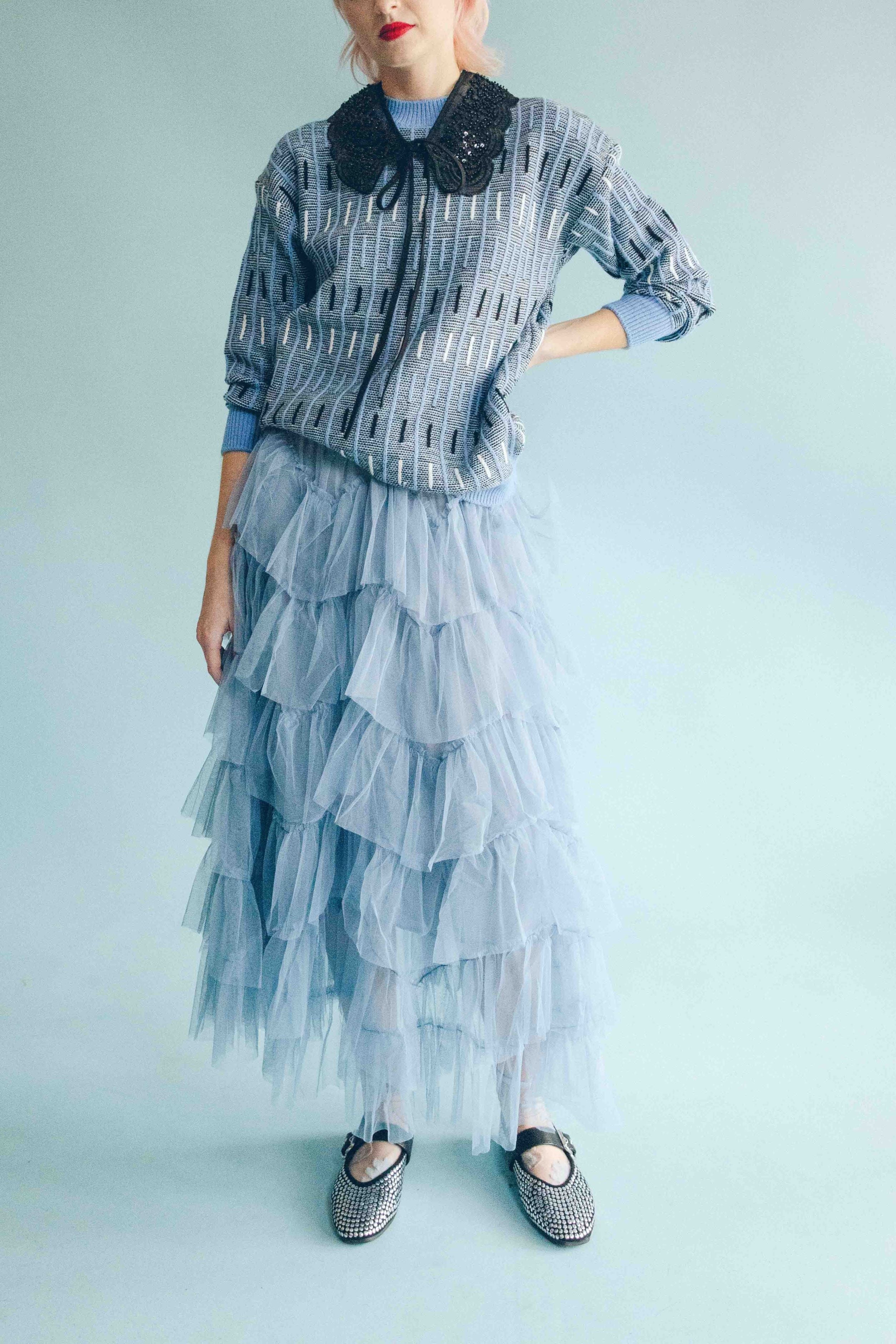 SAPPHIRE TULLE SKIRT