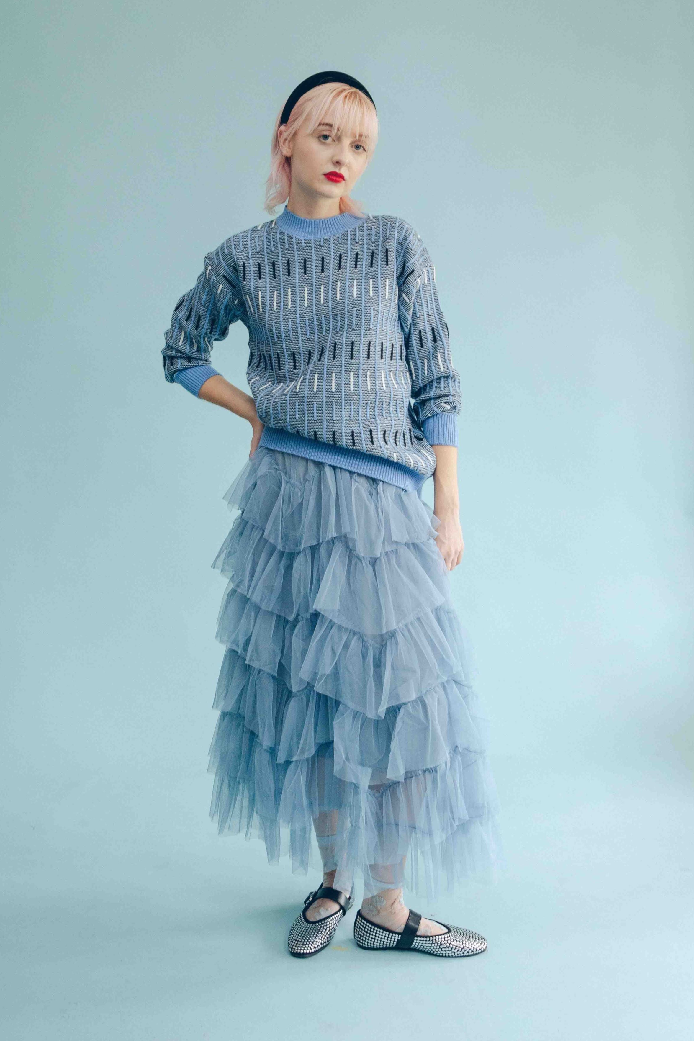 SAPPHIRE TULLE SKIRT