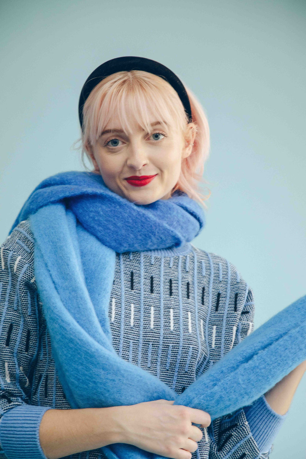 OMBRE SCARF - BLUE
