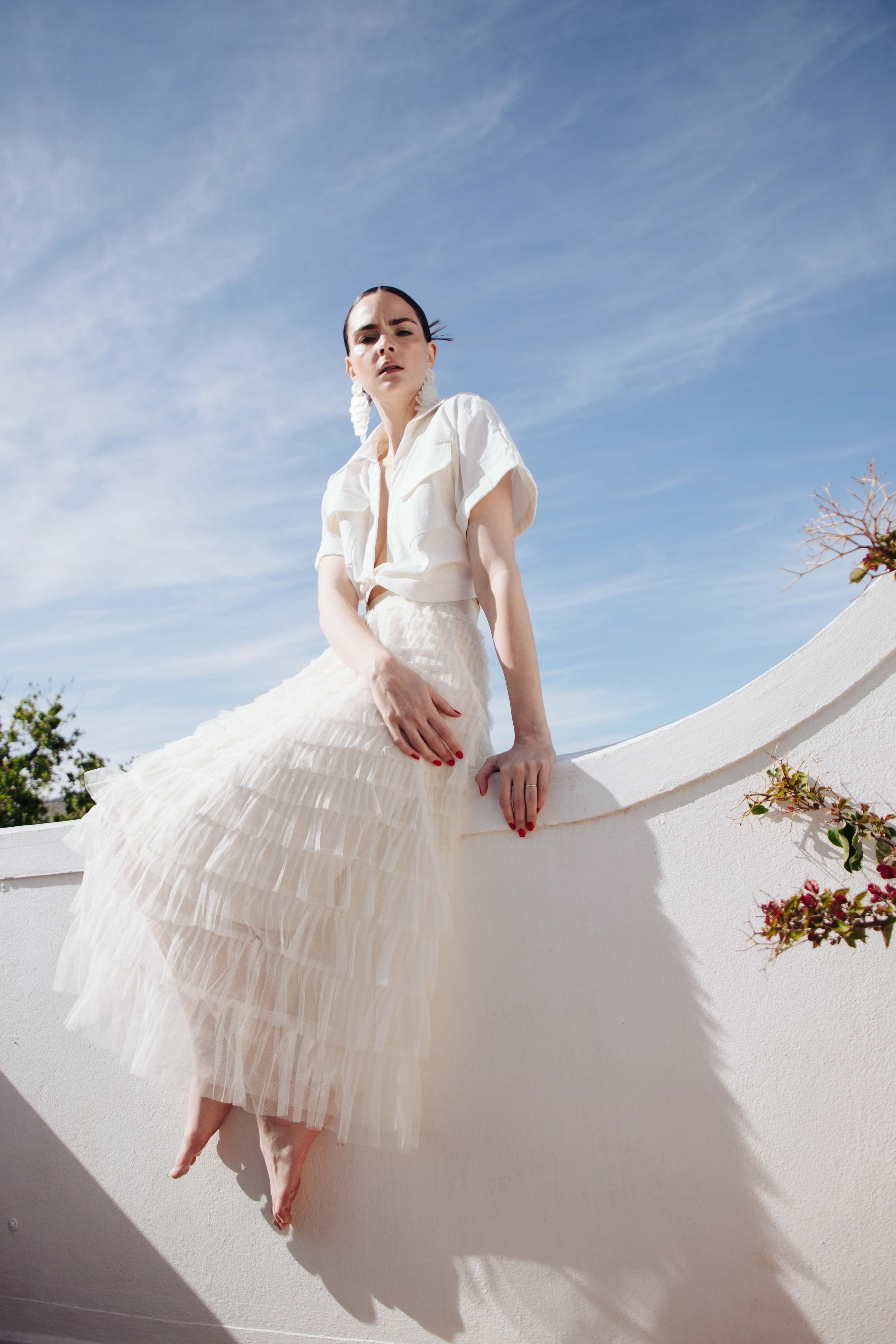 RUFFLE TUILLE SKIRT