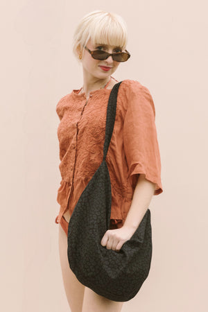 EMBROIDERED VOILE PEPLUM - GINGER