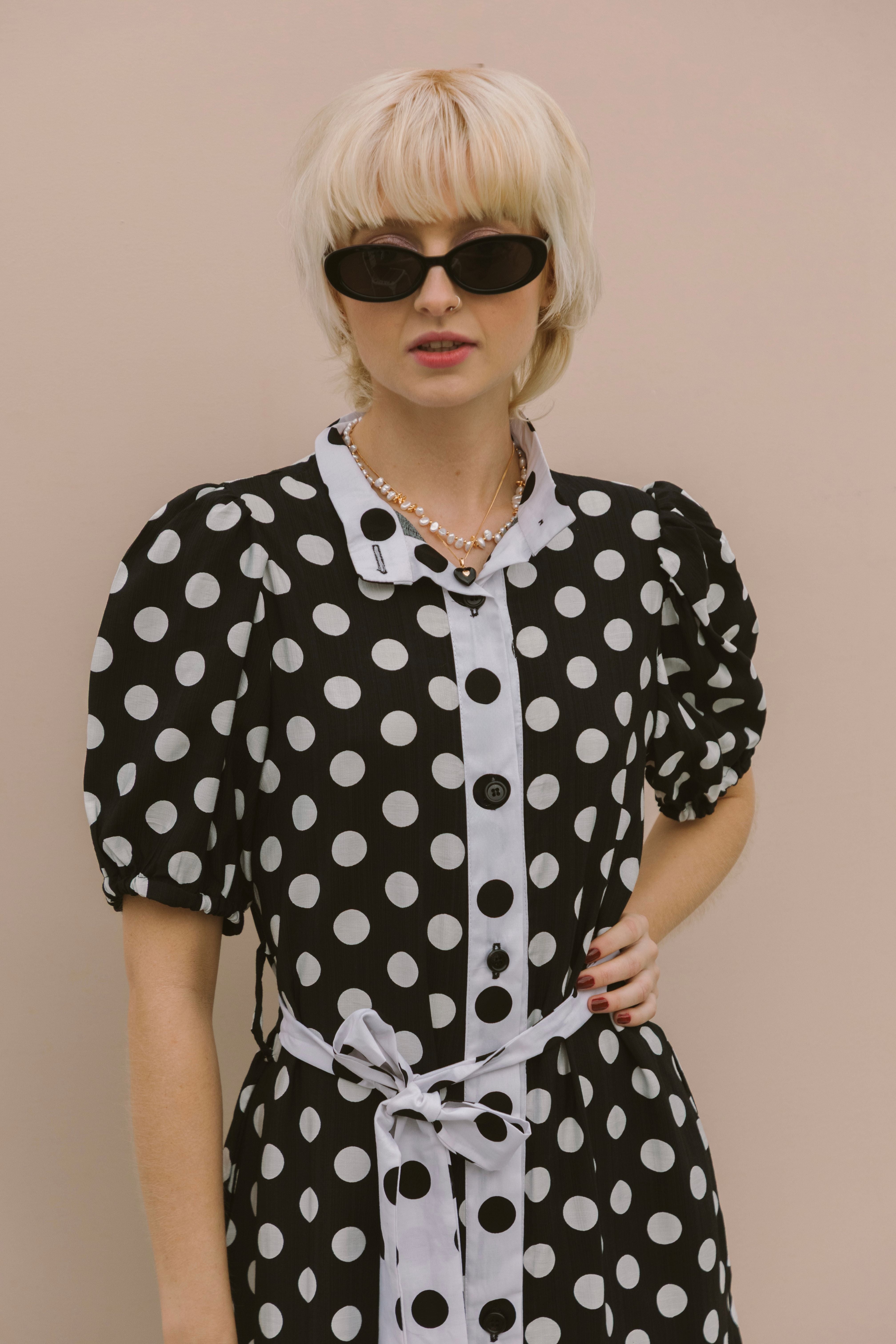 POLKADOT SHIRT DRESS