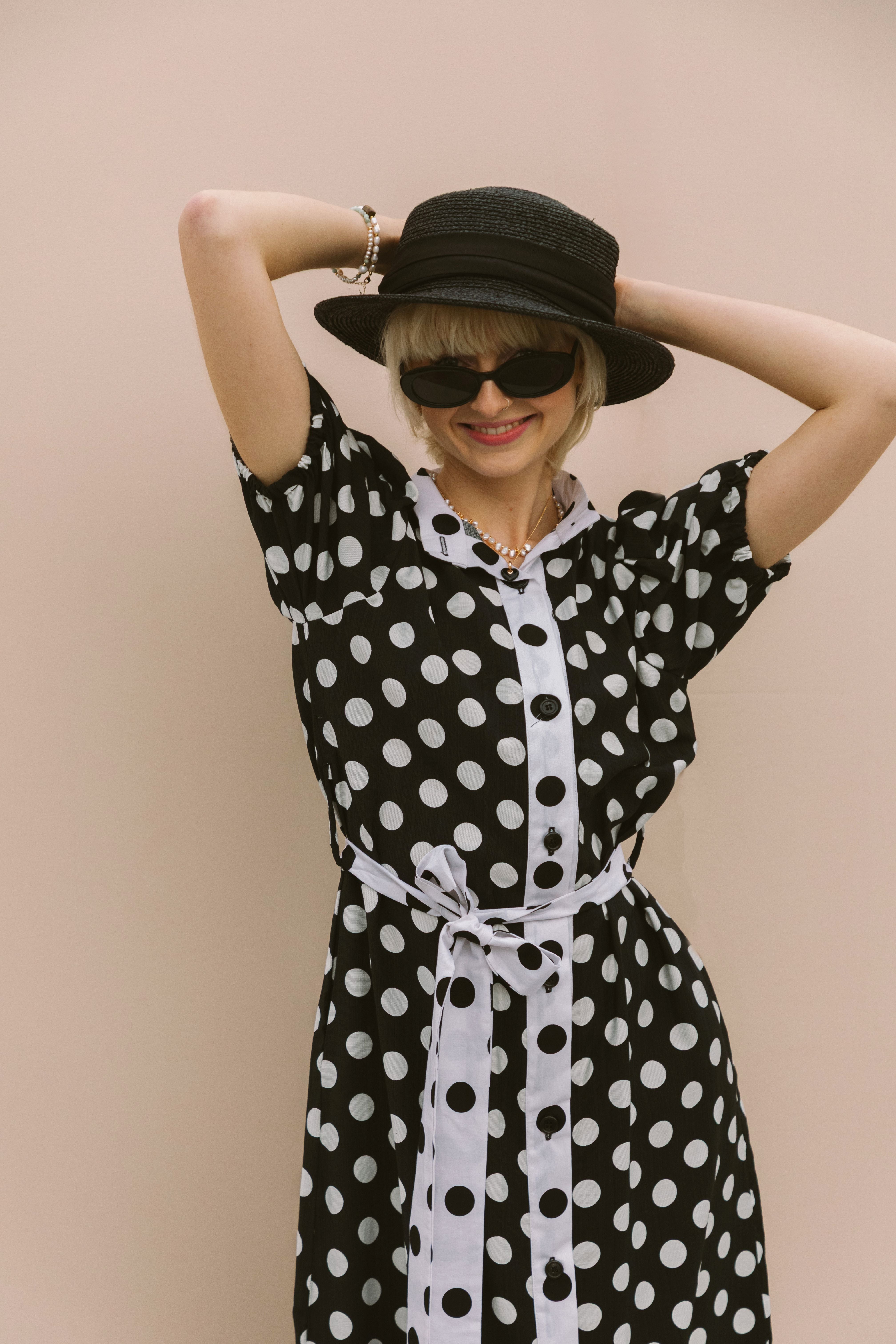 POLKADOT SHIRT DRESS