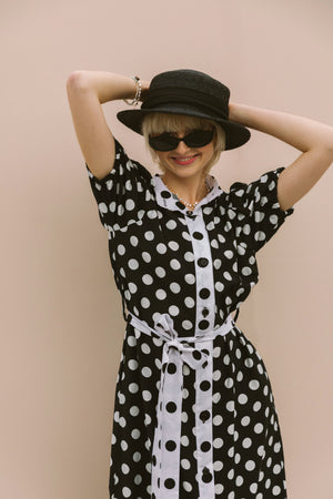 POLKADOT SHIRT DRESS