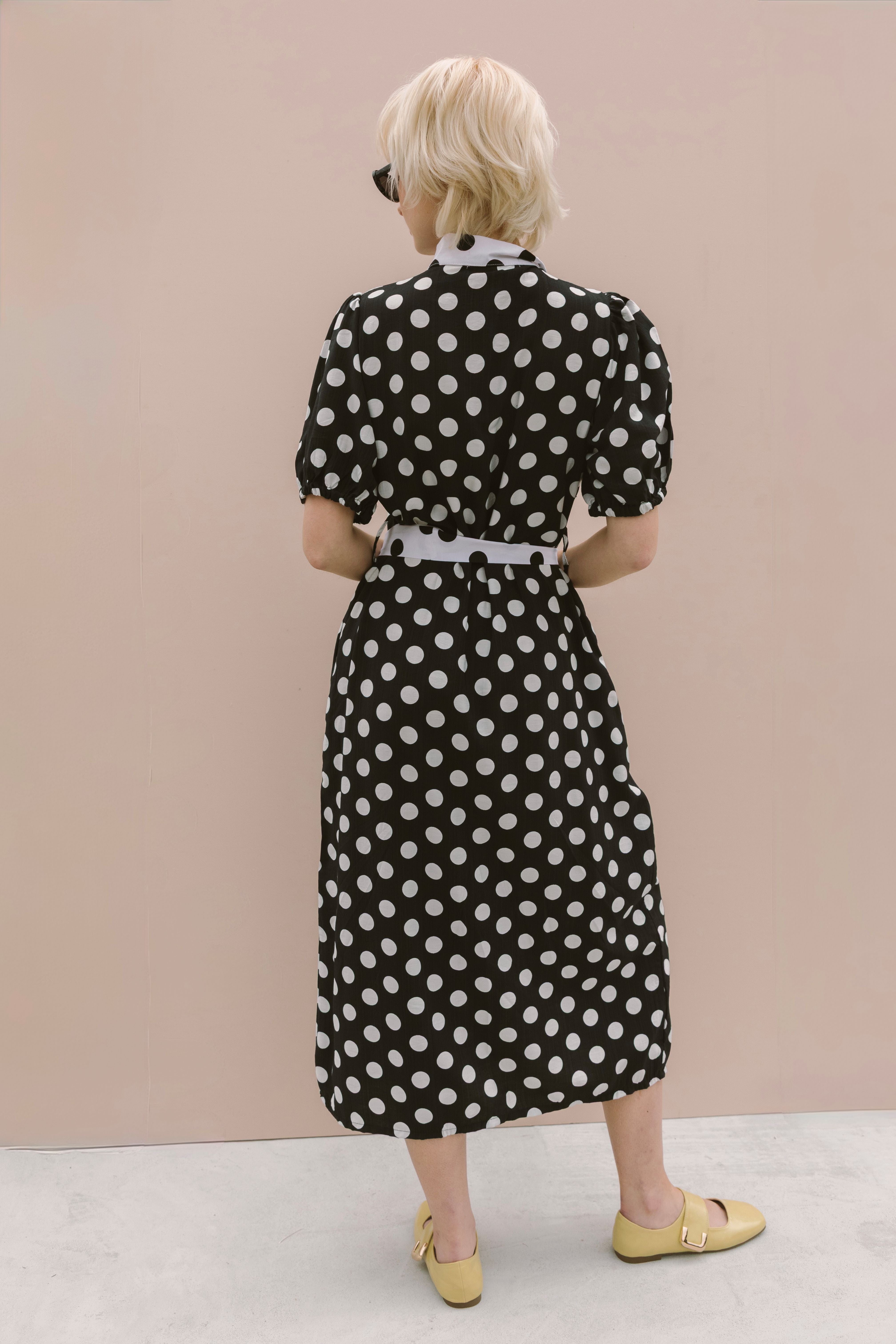 POLKADOT SHIRT DRESS