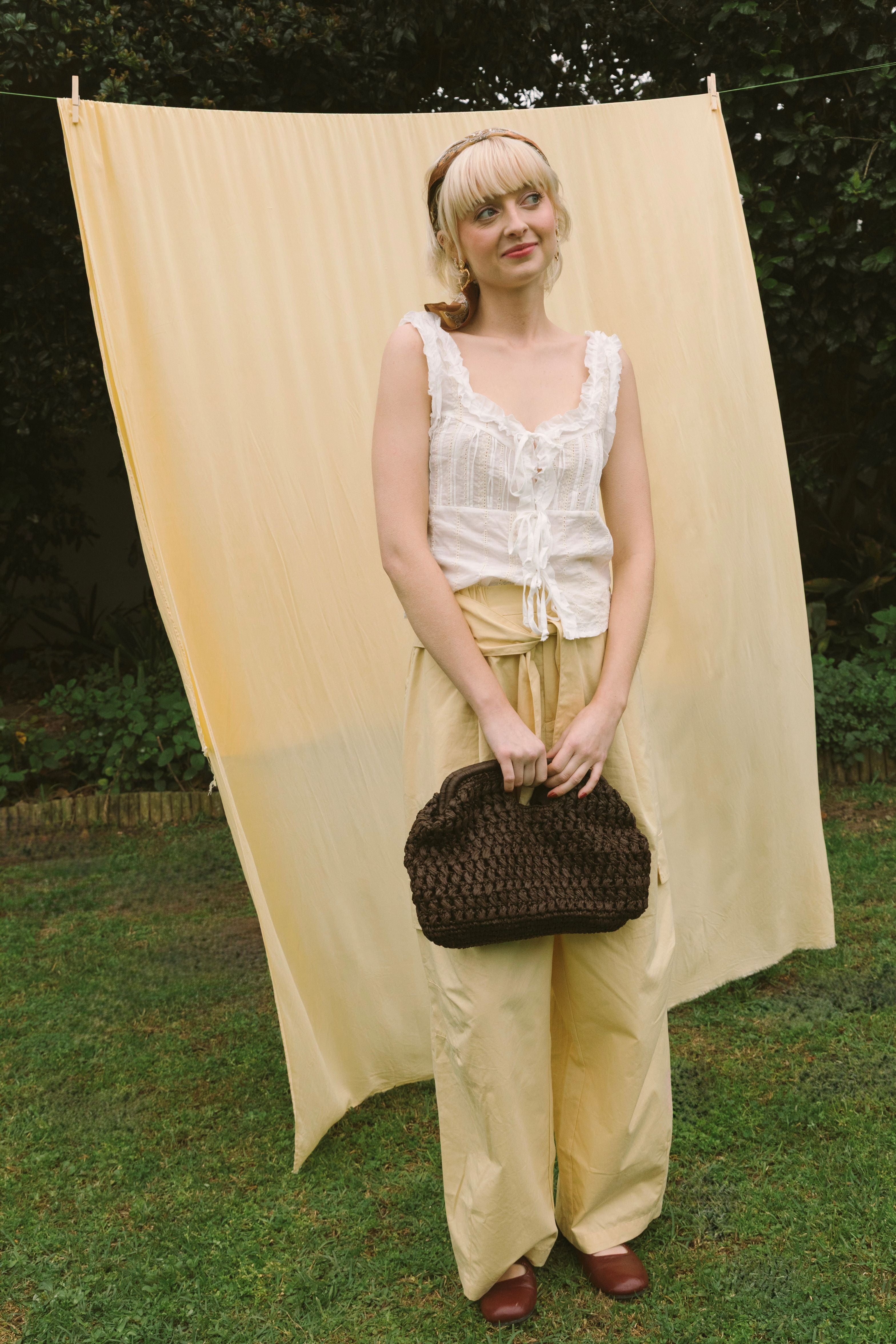 COTTON POPLIN CARGO PANTS