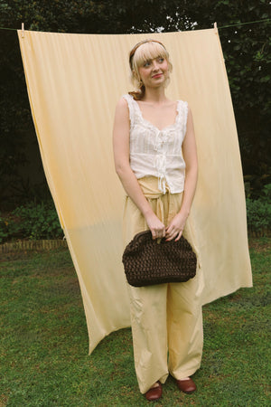 COTTON POPLIN CARGO PANTS