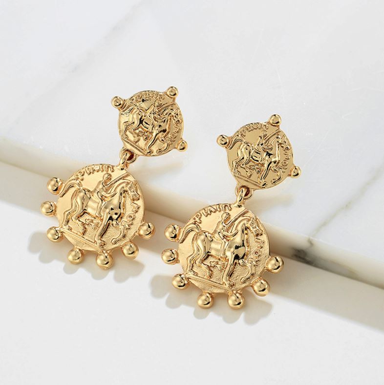 THE VALERIA COIN EARRINGS