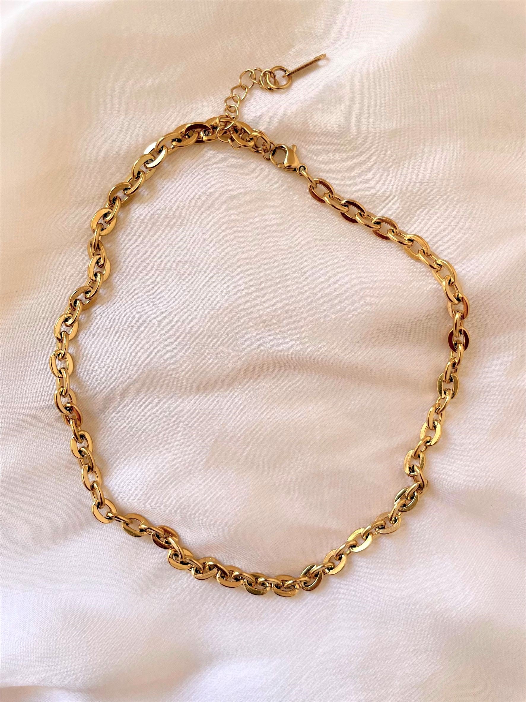 CHAIN LINK NECKLACE - GOLD PLATED