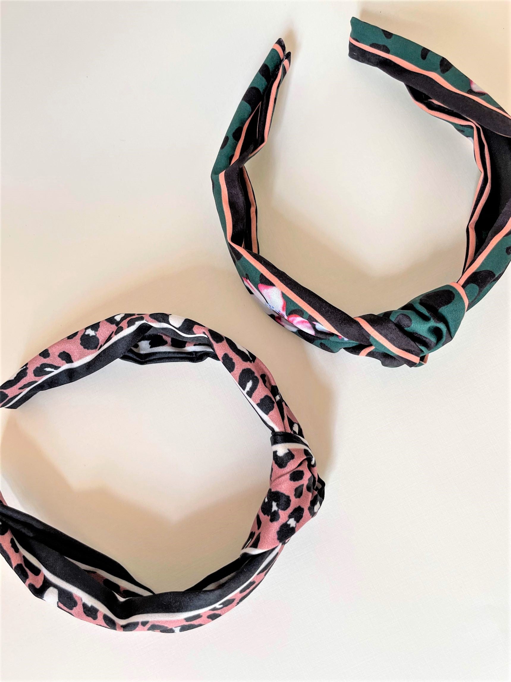 LEOPARD AND STRIPE KNOTTED BANDS