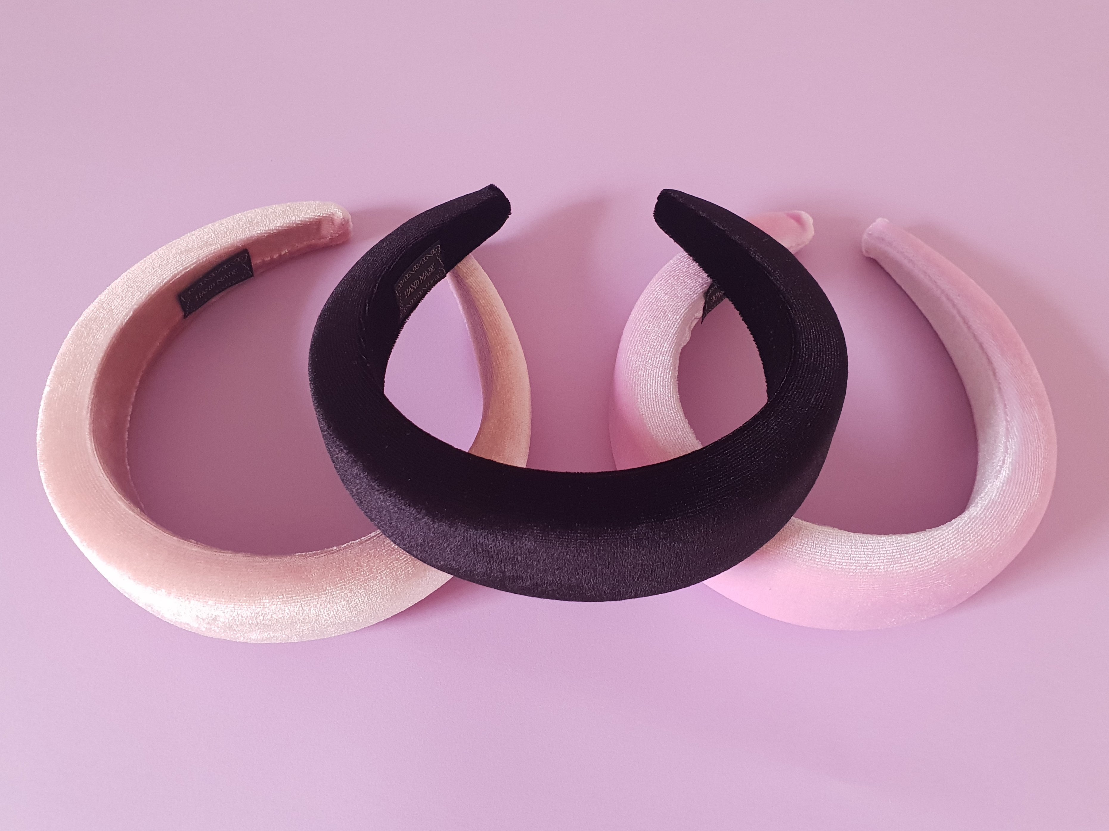 BLACK VELVET PADDED HALO ALICE BAND
