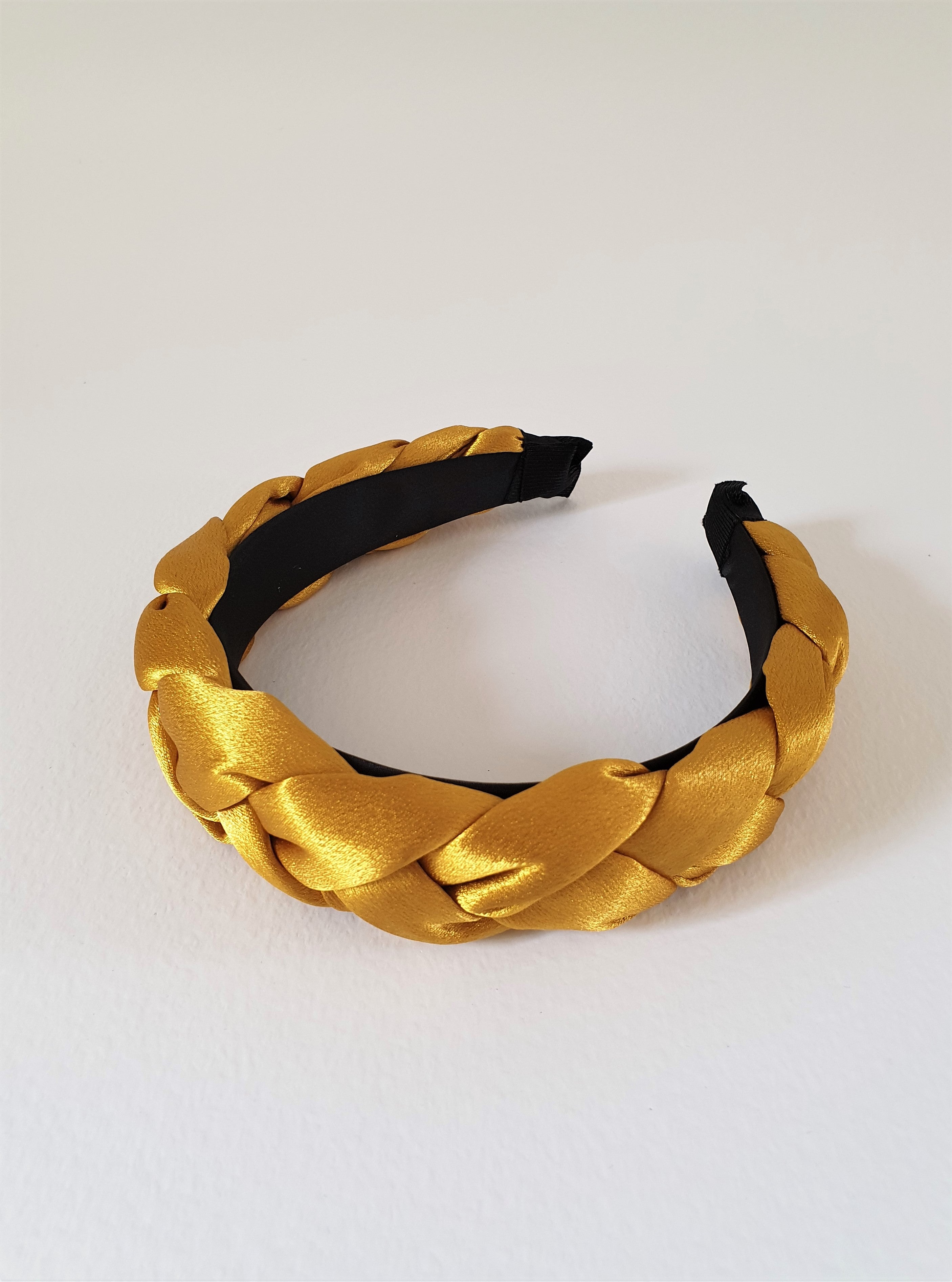 SATIN PADDED BAND - CANARY GOLD