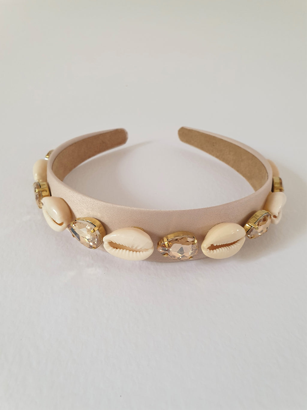 COWRIE SHELL AND CRYSTAL ALICE BAND