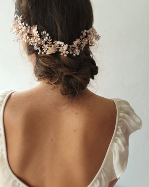 THE EDIE ROSE GOLD HAIR WREATH