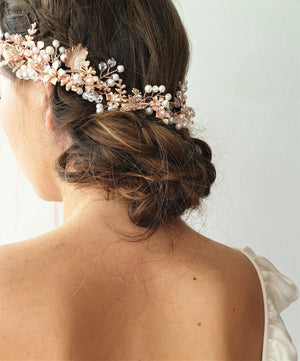THE EDIE ROSE GOLD HAIR WREATH