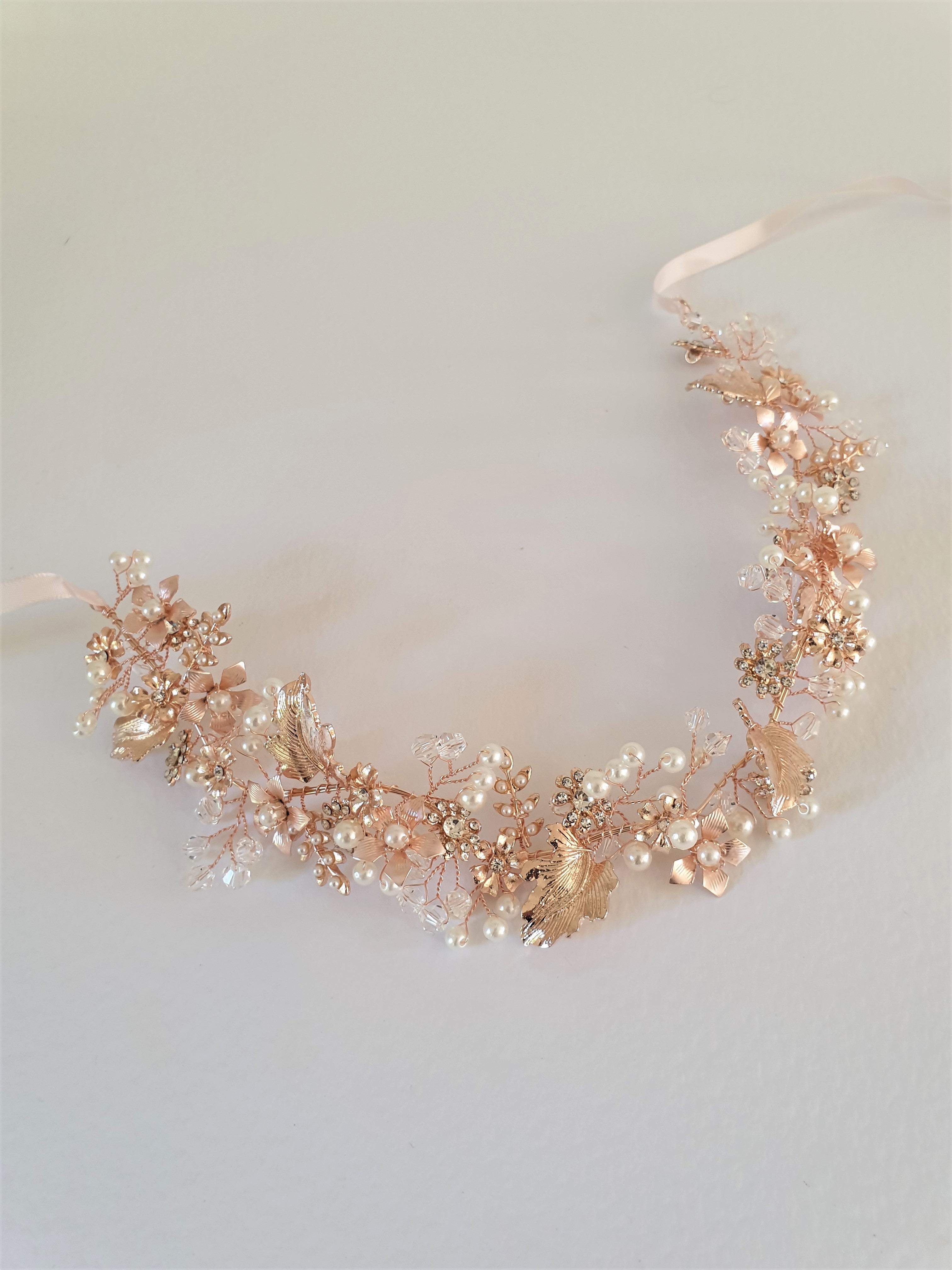 THE EDIE ROSE GOLD HAIR WREATH