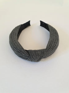 RIBBED KNOT BAND - CHARCOAL