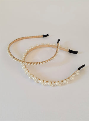 THE KRISTIN PEARL HAIR BAND SET
