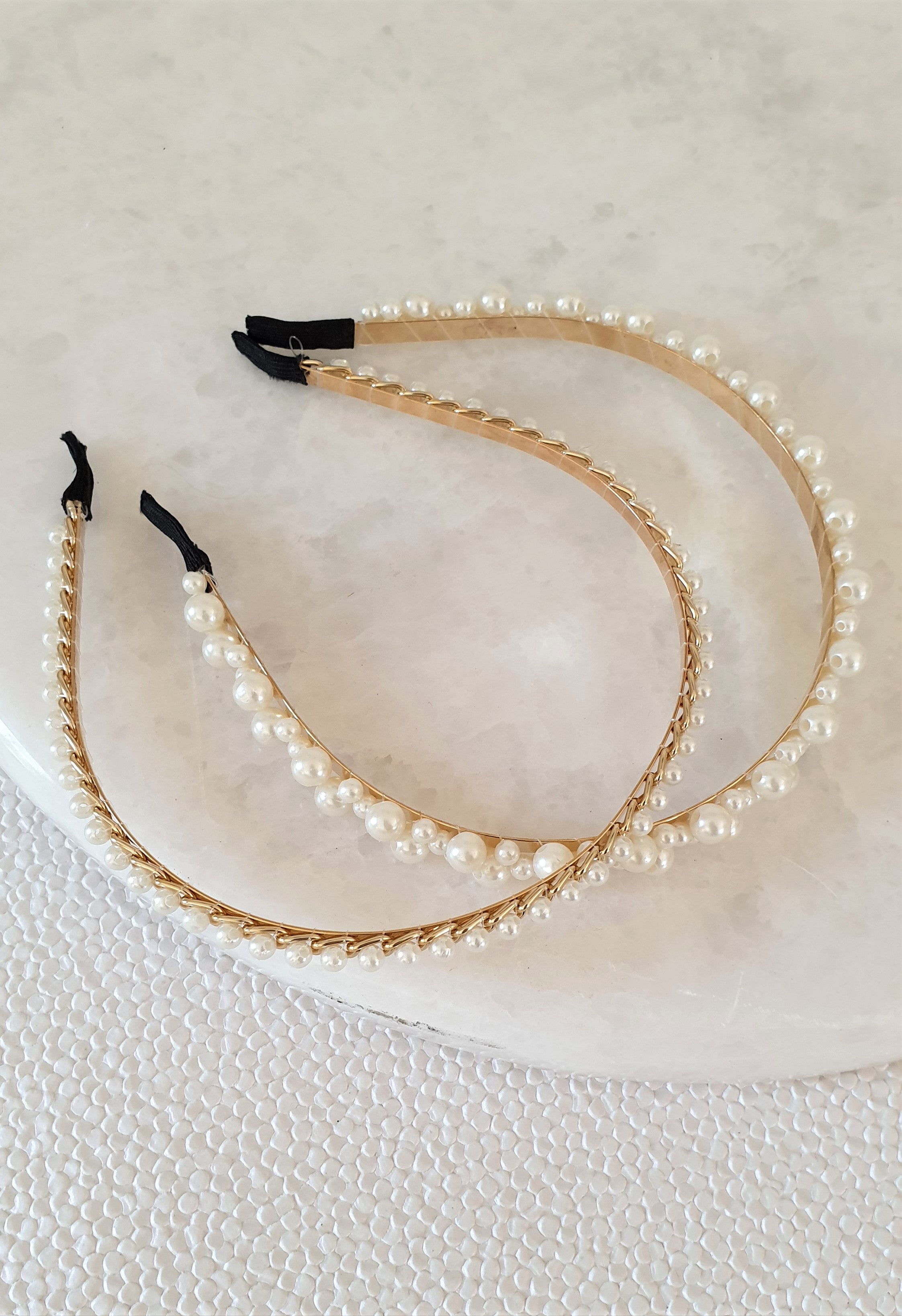 THE KRISTIN PEARL HAIR BAND SET